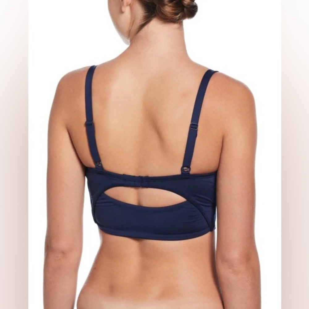 Nike Women's Navy Blue Swim Top